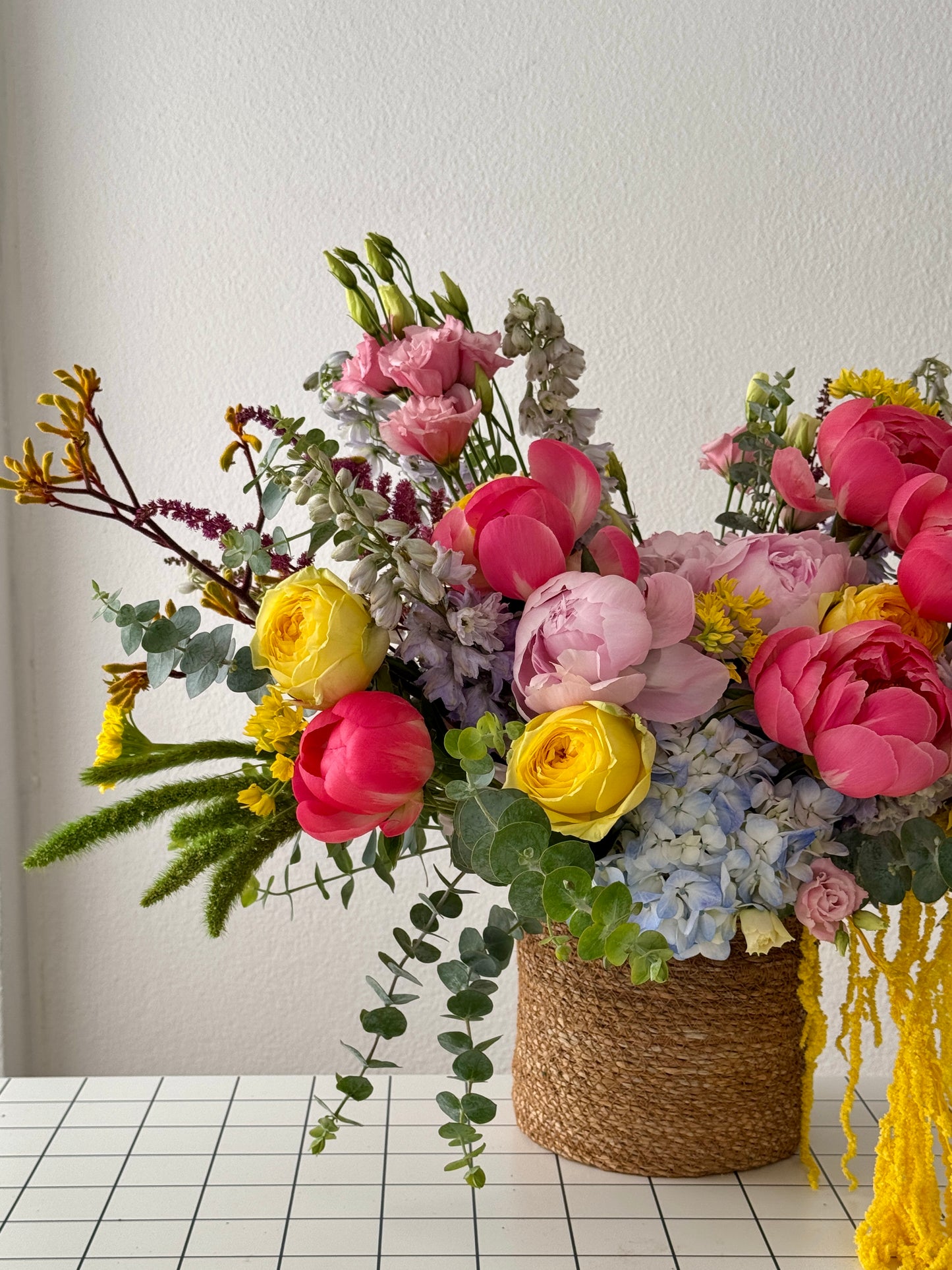 SUMMER BOX WITH PEONIAS (L)