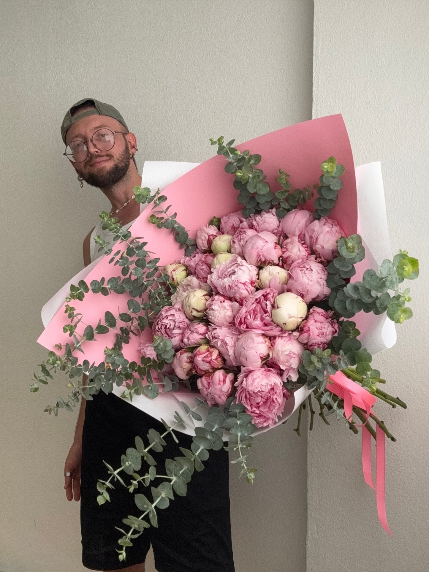 MONO OF PINK PEONIAS (L)