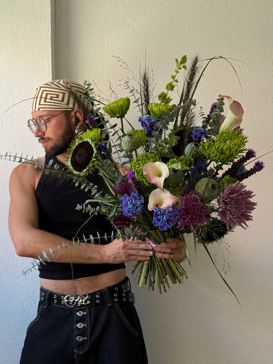 INTERIOR PURPLE & GREEN BLEND (L)